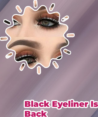 Black and white eyeliner looks