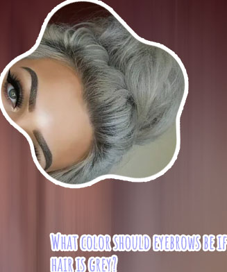 Grey eyebrows