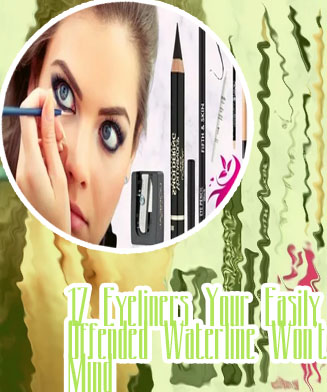 Liquid eyeliner on waterline